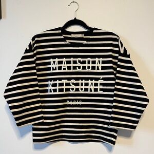 SS16 Maison Kitsune boxy 3/4 sleeve
